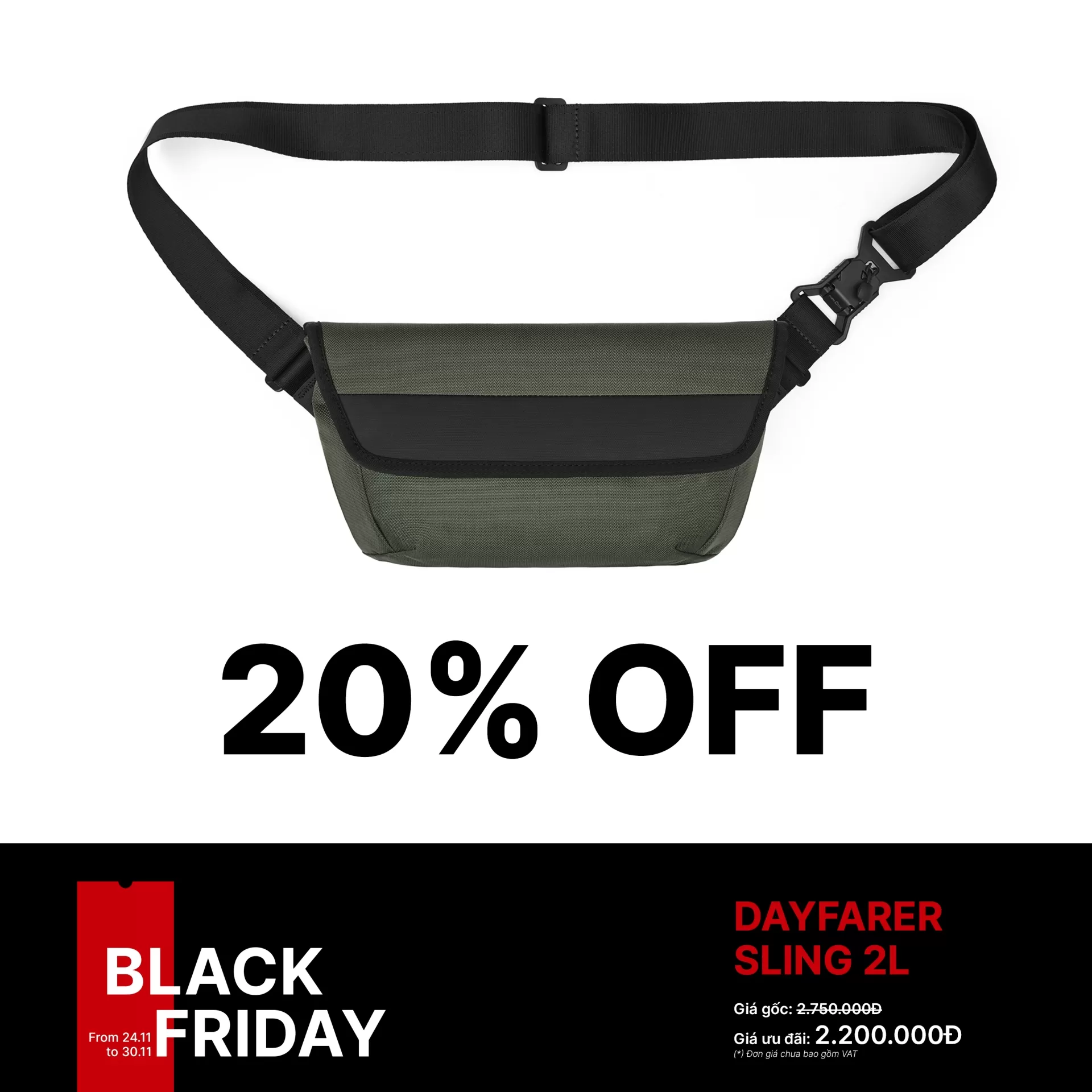 DAYFARER Sling 2L Olive